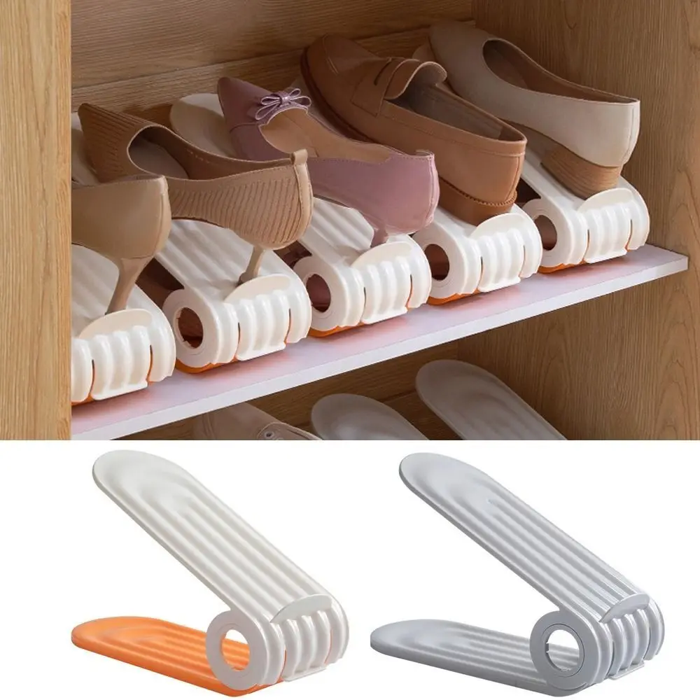 New Adjustable Shoes Rack Space Saving Double layer Shoe Slots Organizer Orderly Organization Shoes Organizer