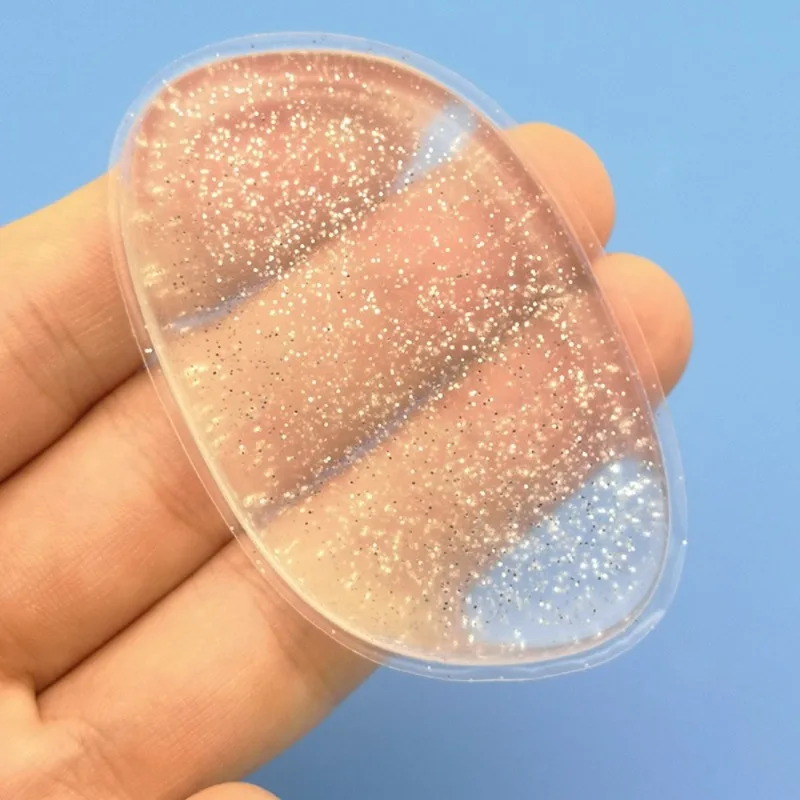 1/2PCS Water Droplet Leaf Shaped Silicone Powder Puff Three-dimensional Transparent Jelly Easy To Clean Without Eating Powder