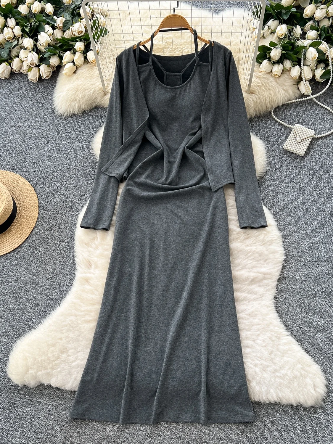 

Ele Autumn Faion Женская чувственная Ne подвесная поясная одежда с завязками на талии Dr plus Long Sve Верхняя одежда oulder awl