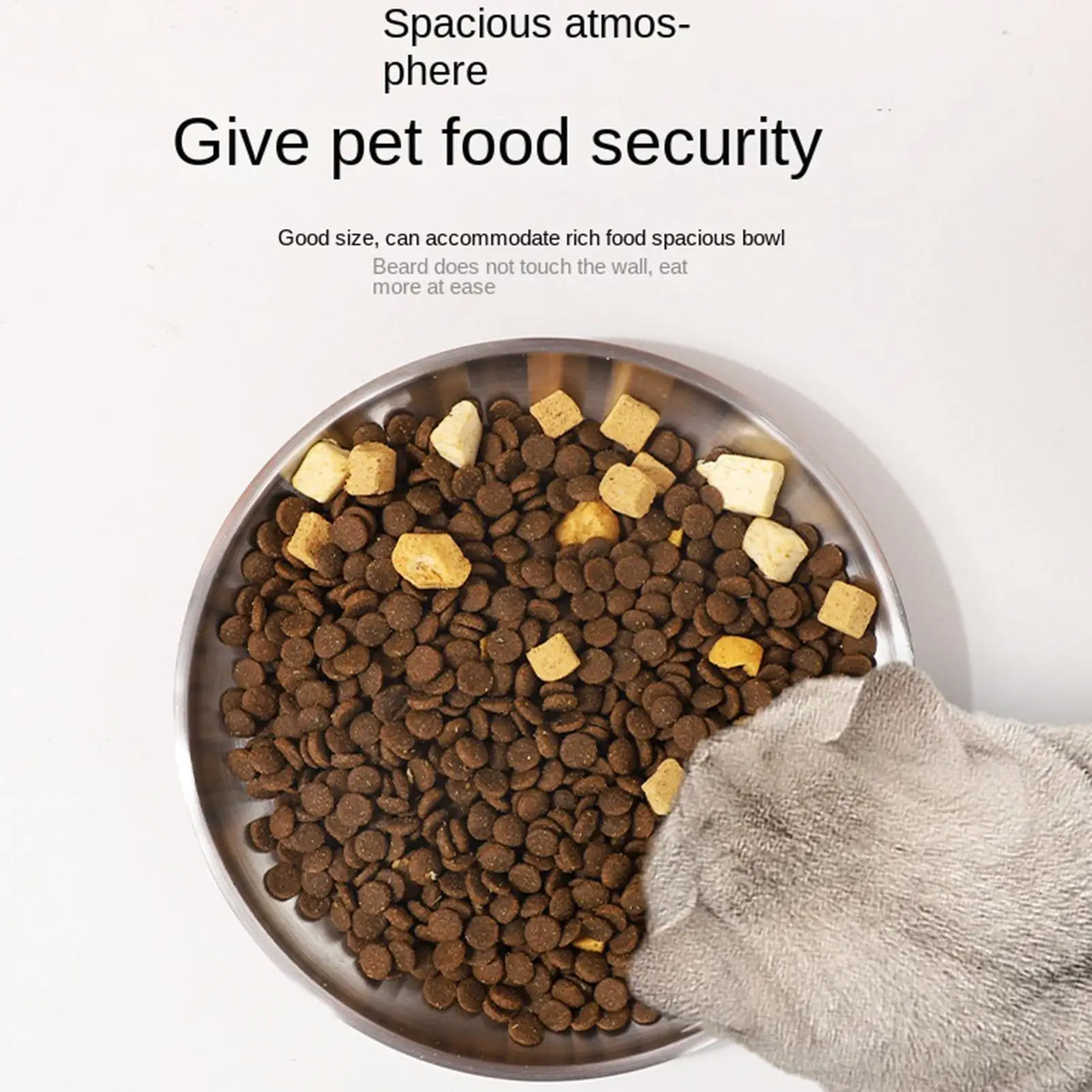 Edelstahl Katzennäpfe Rutschfeste Flache Futterschale Katzenfutterschüsseln für Reisen, Wohnung, Zuhause, Küche, Schlafzimmer, Essbereich