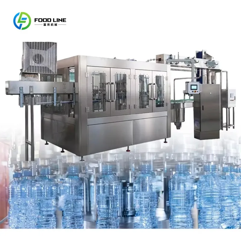 Complete Water Production Line Automatic PET Bottle Water Filling Machine Drinking Water Bottling Machine Filling Capping System