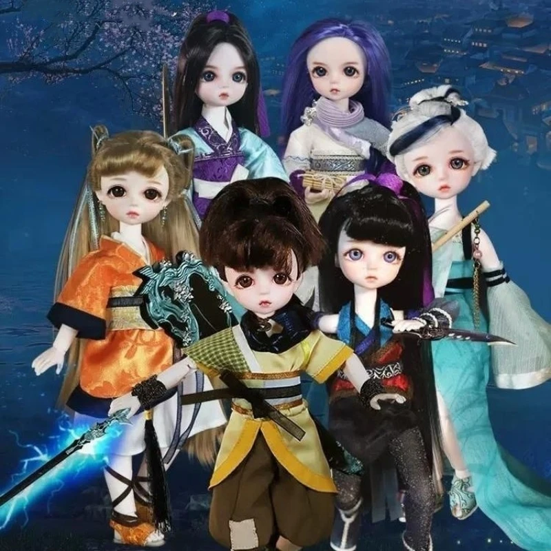 28cm Lovely Dbs 1/6 Bjd Dolls The Legend Of Qin Anime Figure Style Ball Jointed Dolls Full Set Movable Kids Fashiontoy Xmas Gift