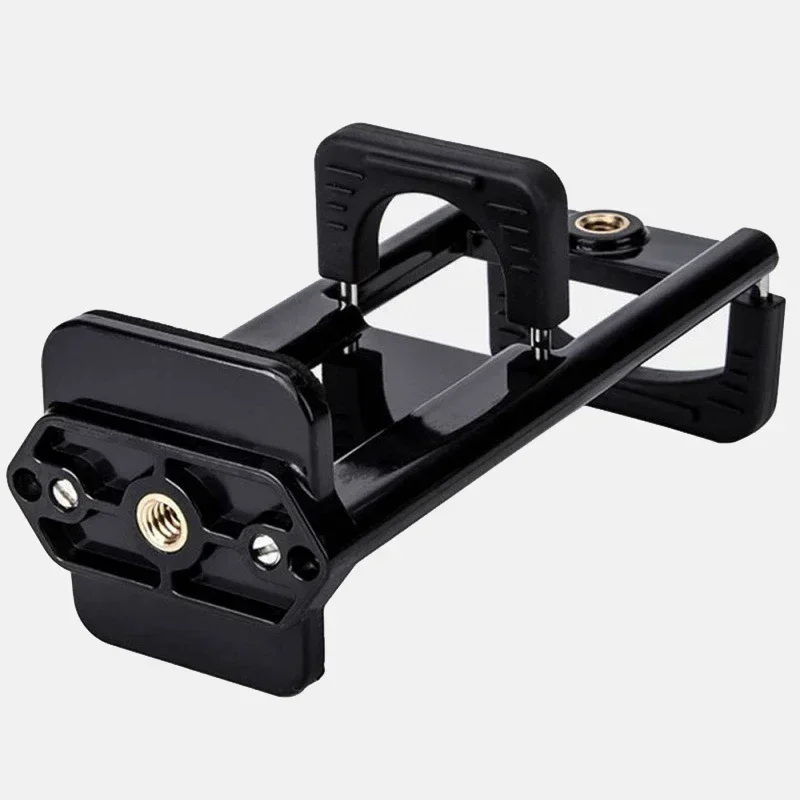 For iPad/phone 2 in 1 Professional Tablet Tripod Mount Clip Universal Stand Clamp Adjustable Vertical Bracket Holder Adapter 1/4