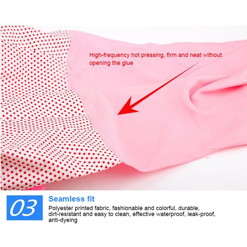 Household Gloves Latex Free Cleaning Gloves Reusable Kitchen Natural Rubber Living Wash Gloves For Cleaning Washing Working