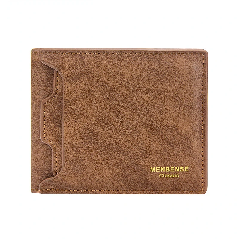New pattern Men's Wallet PU leather Three fold Fashion casual men's bag Multi card drawer Short men's wallet Purse Male