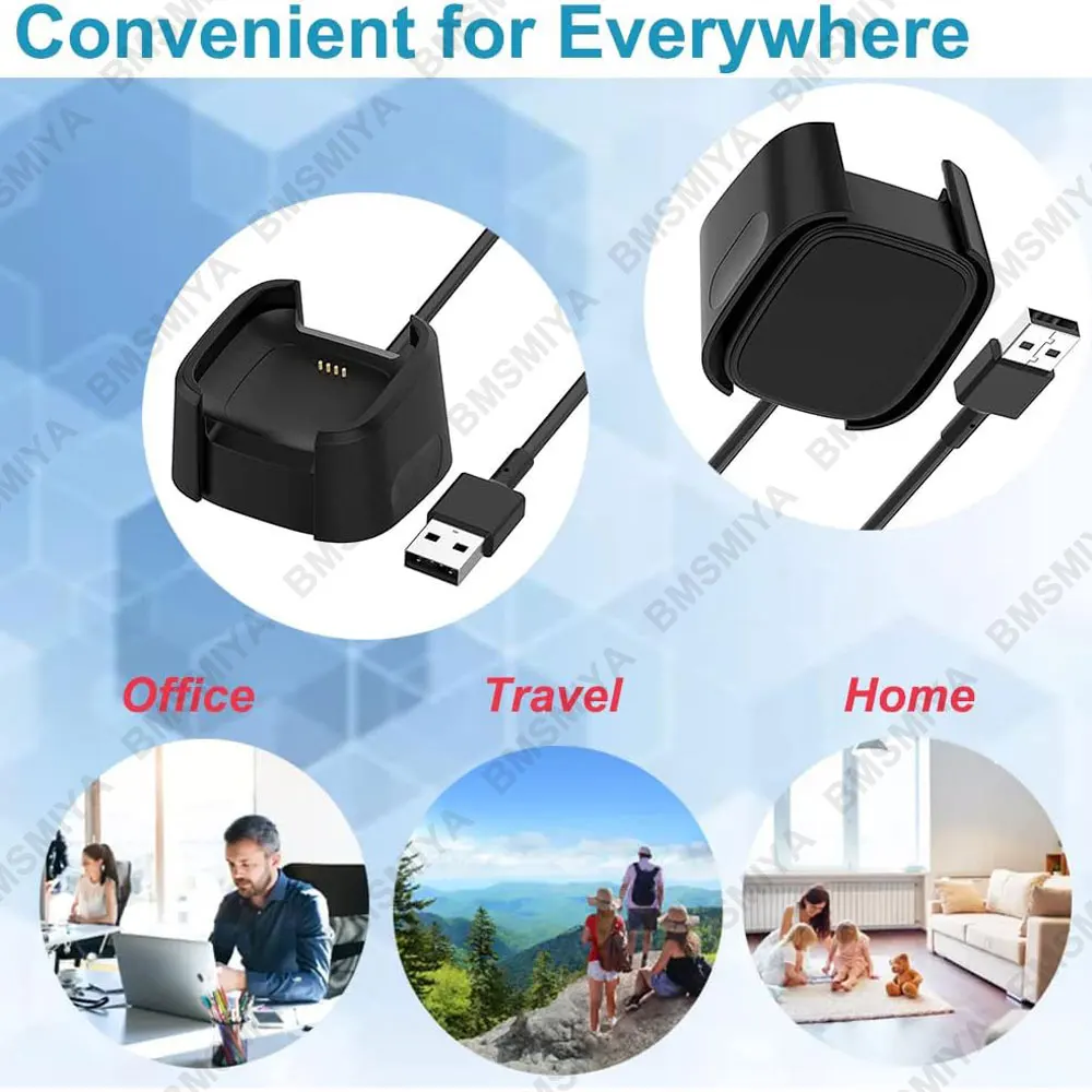 1 قطعة اكسسوارات ل Fitbit العكس لايت SE ساعة ذكية شاحن يو اس بي الحبل كليب حوض ل Fitbit العكس 2 1 كابل شحن مغناطيسي