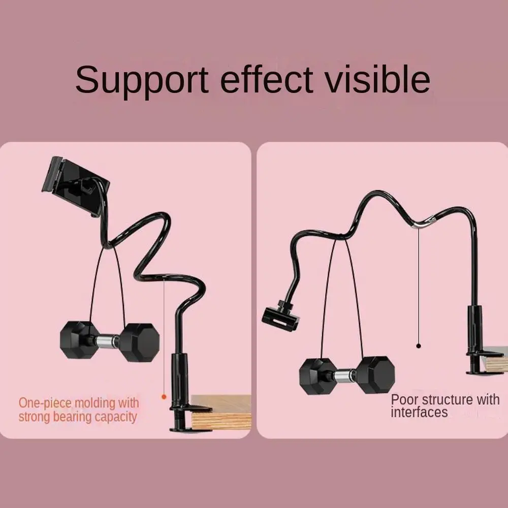 

Long Arm Cell Phone Holder Flexible Creative Bedside Extension Clamp Multi Functional 70/80/90/120cm Phone Spiral Holder Lazy