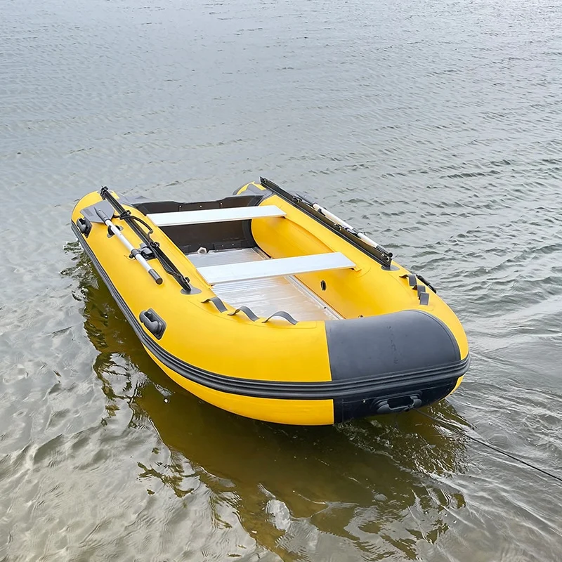 

Person Inflatable Kayak PVC Speedboat Fishing Canoe Fishing Boat Aluminum Alloy Bottom