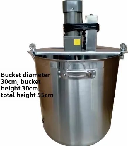 

Commercial Cooking Mixing Machine with Valve 30 Type, Stainless Steel Electric Agitator for Sauce Olive Oil Jam Heating Melting