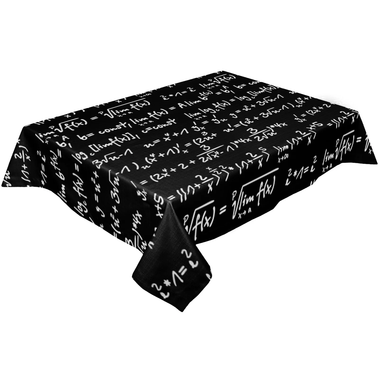 Mathematical Equation Diagram Table Cloth Waterproof Dining Tablecloth Kitchen Decorative Coffee Cuisine Party Table Cover