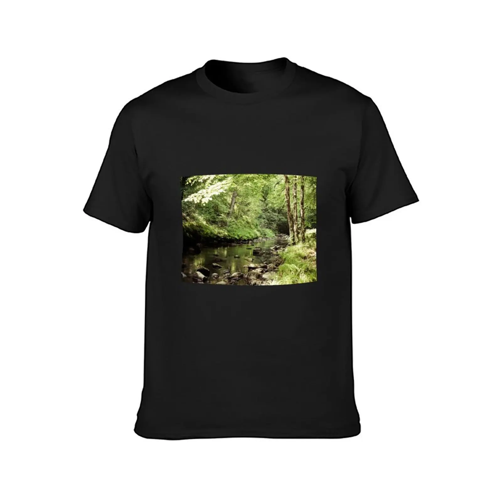 The River Teign, Dartmoor T-Shirt summer tops boys animal print customizeds Aesthetic clothing men t shirt