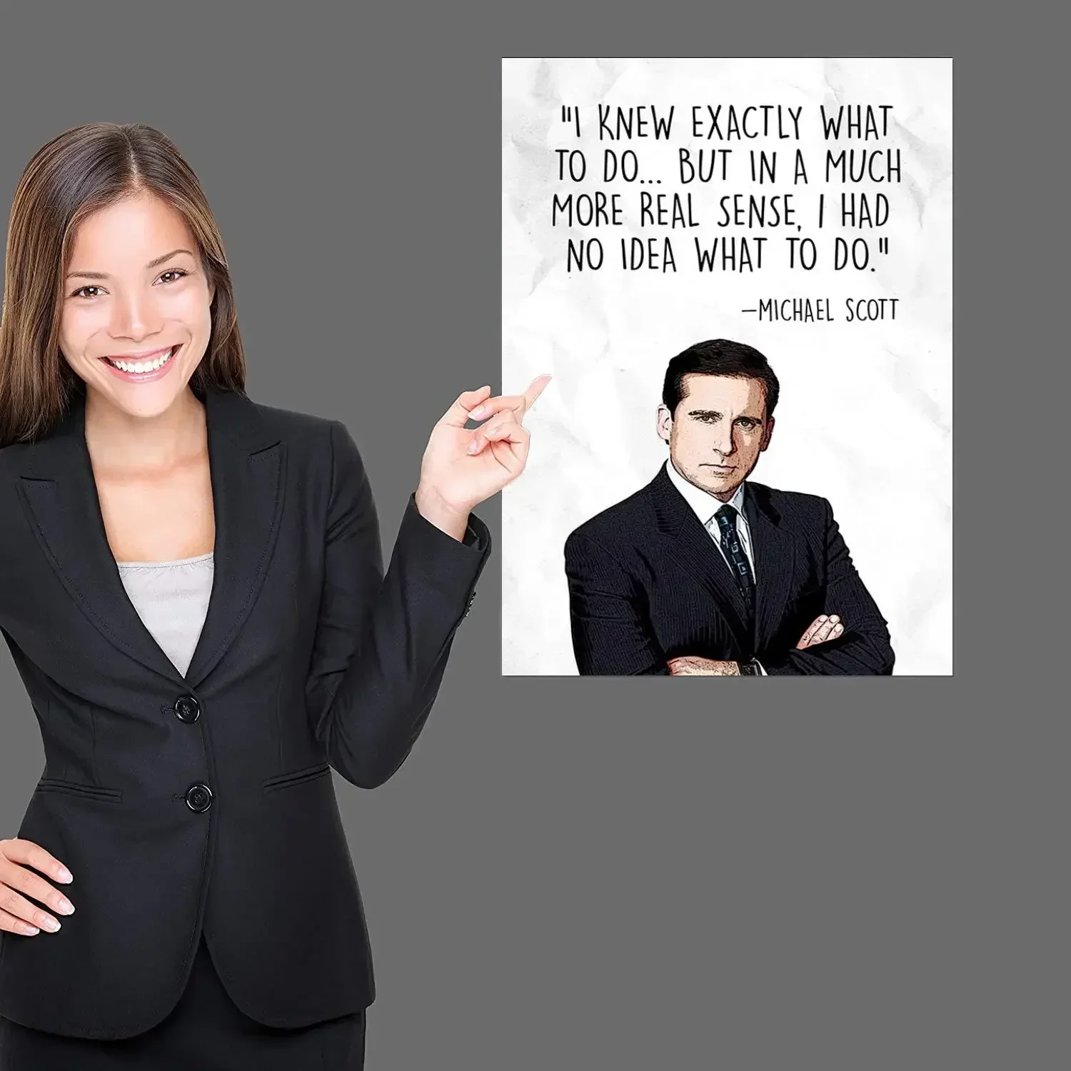 The Office Funny Quote Michael Scott Poster Prints Canvas Painting Wall Art Poster For Modern Family Living Room Home Decor