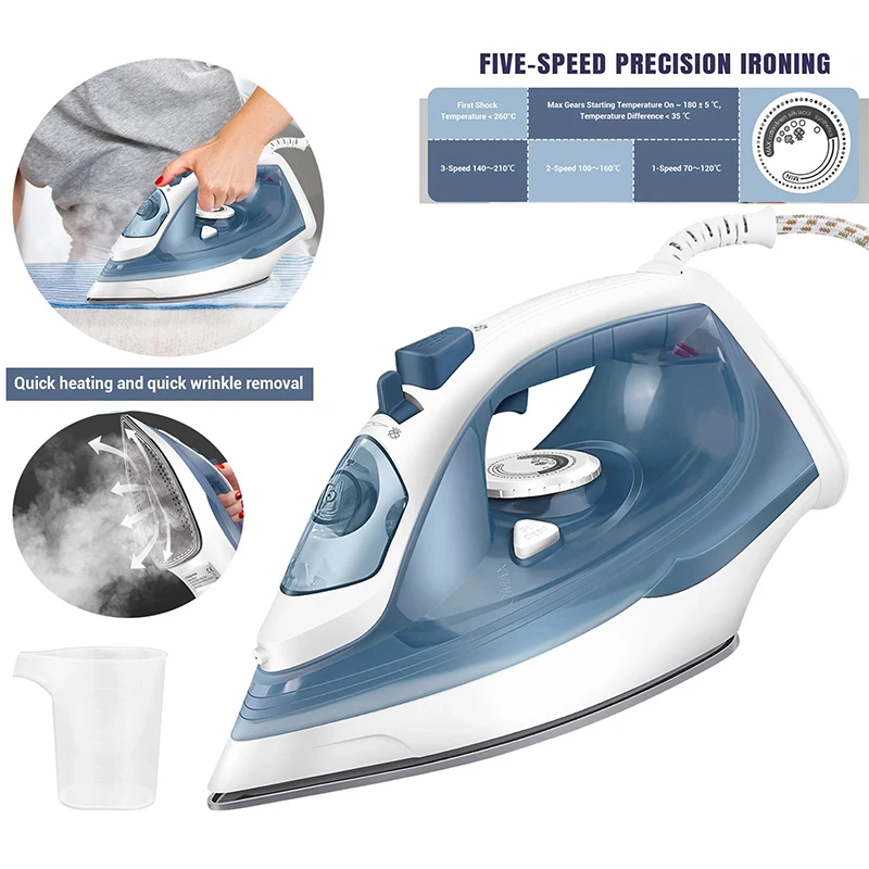 Eisen Briefness 2400w Steam Iron Auto Shut-off 350ml Water Tank 5 Adjustable