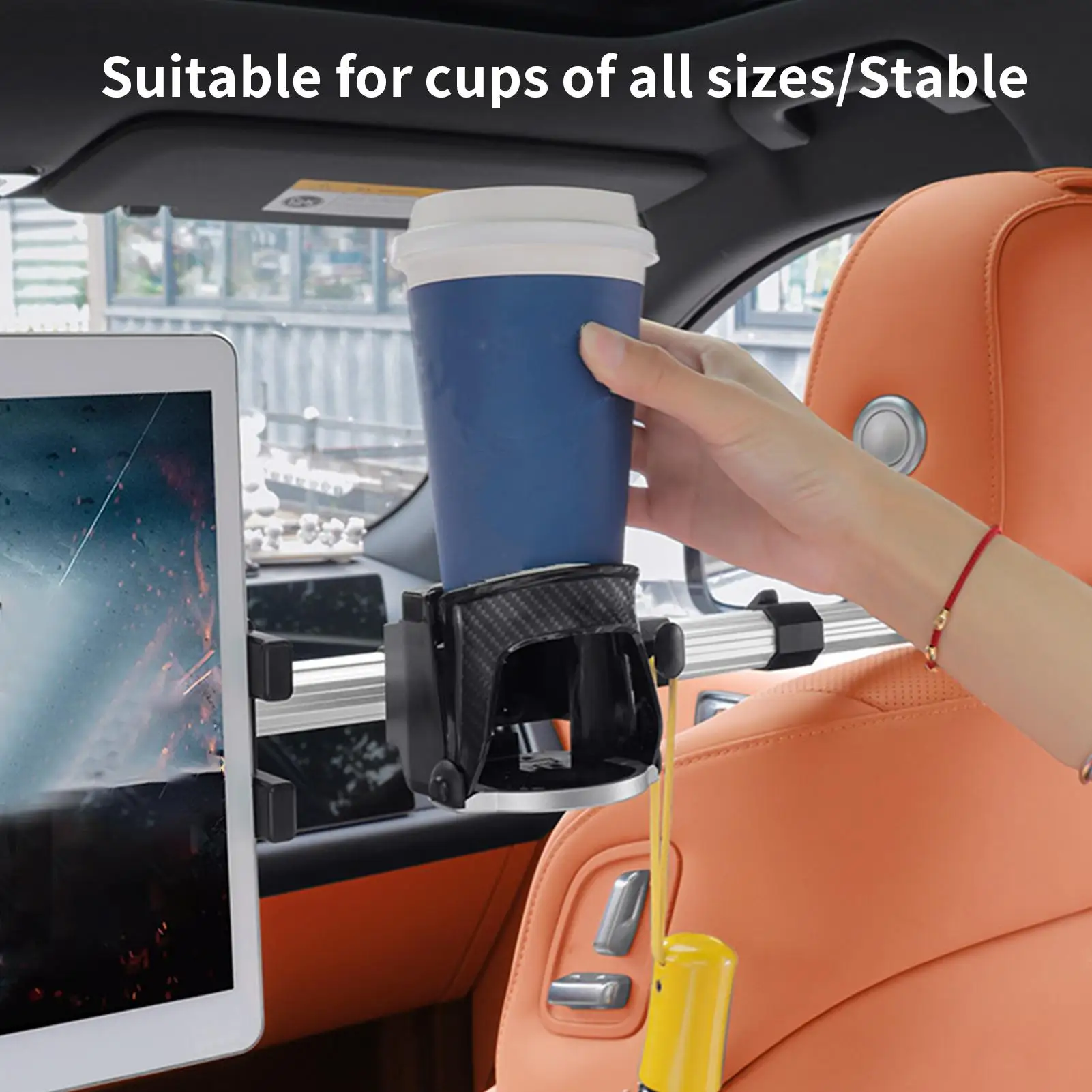 

Tablet Holder For Car Telescopic With Hook Headrest Tablet Stand Car Phone Holder For Truck SUV RV Sedan Interior Road Trip