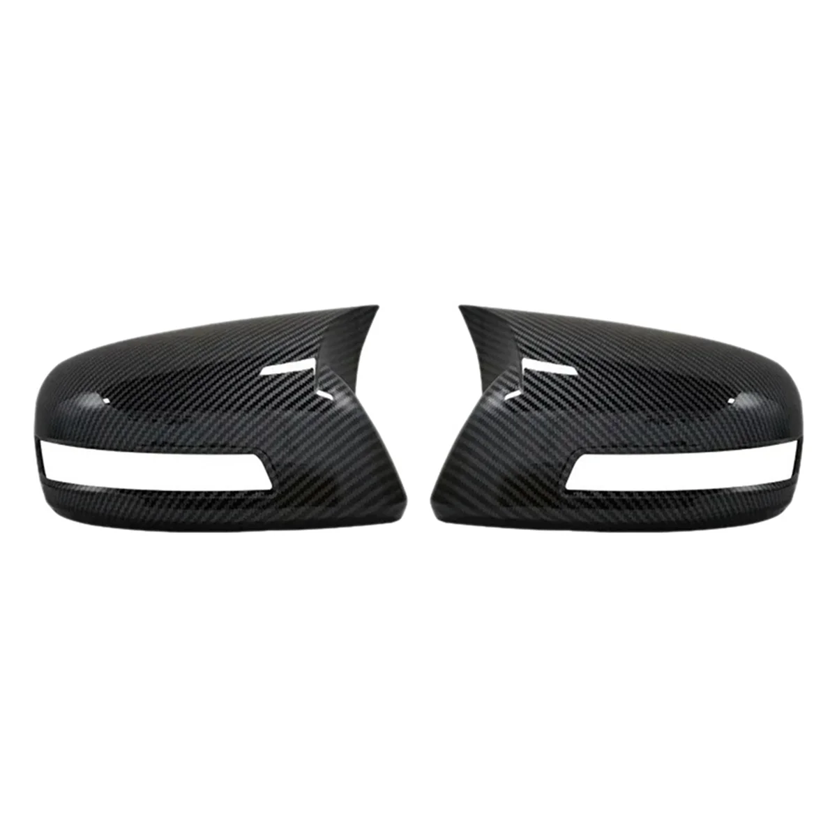 1 Pair of Carbon Fiber Rearview Mirror Covers for Honda Civic 12-15 9Th Generation Horn Cover Decoration Modification