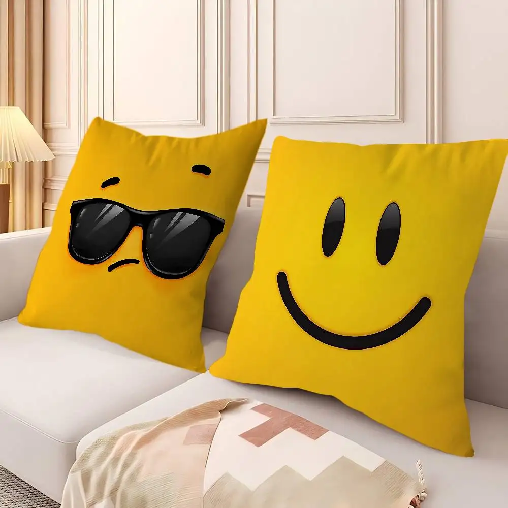 

Emoji Pillow Cover Sofa Cushion Cover Home Room Decoration Children Gift