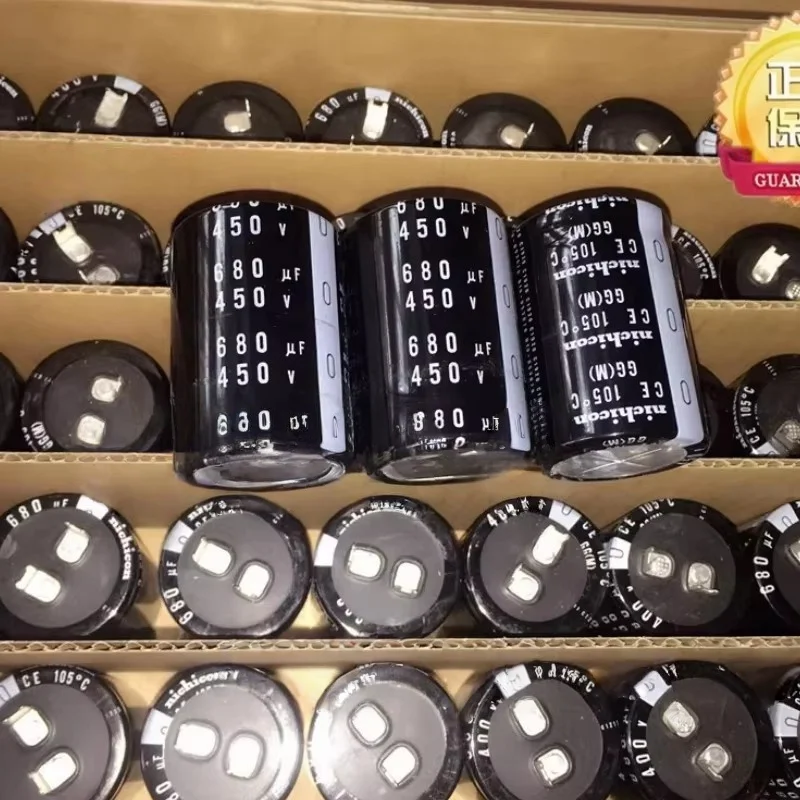 1 sztuk oryginalny kondensator elektrolityczny 680UF 450V 450V 680UF 35X50 GG stóp kwadratowych