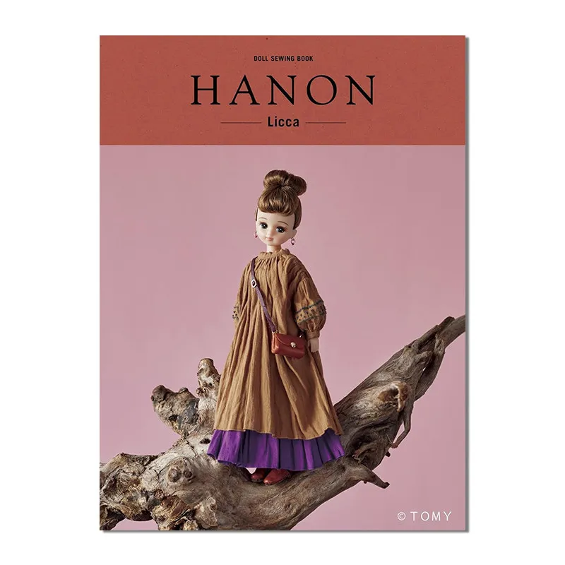 Книга по шитью кукол HANON Licca - выкройки одежды: пальто, брюки и шляпа. Книга по моде для кукол Licca своими руками.