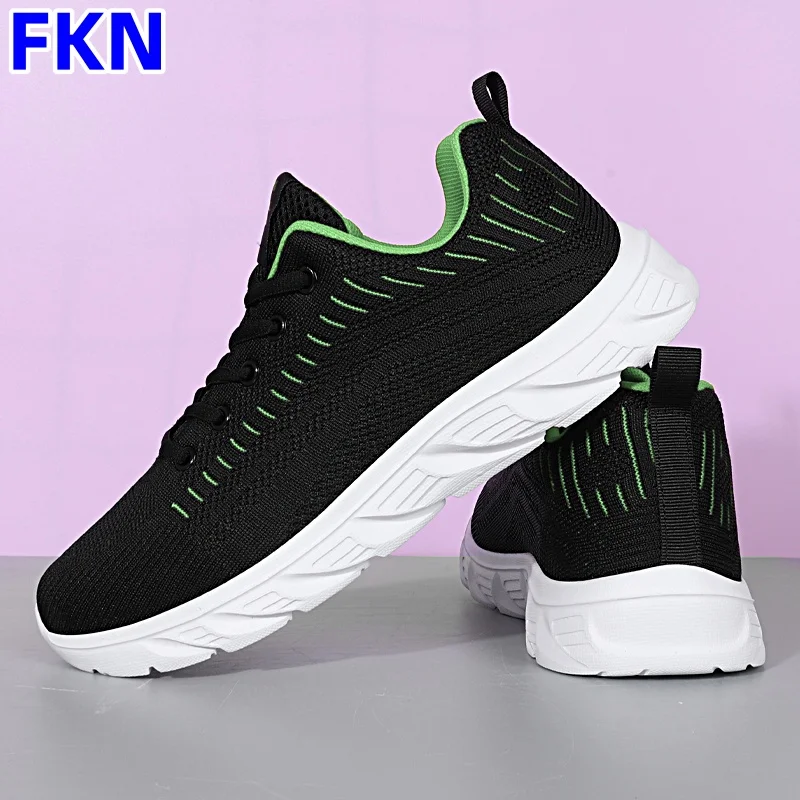 

2025 new men's sports shoes breathable mesh fashionable running shoes lightweight eva soft shoes outdoor casual shoes 38-47