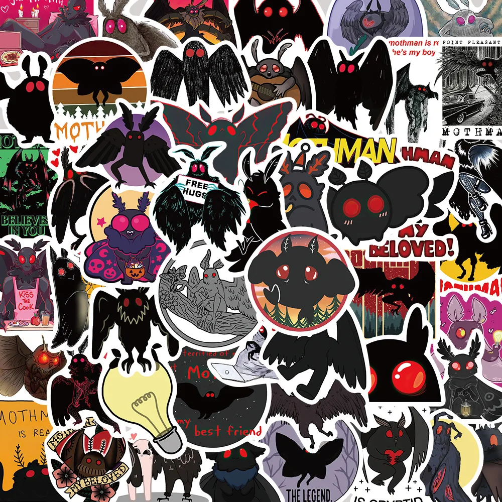 

10/50pcs Cute Cartoon Mothman Stickers Graffiti Stickers for DIY Luggage Laptop Skateboard Motorcycle Bicycle Stickers