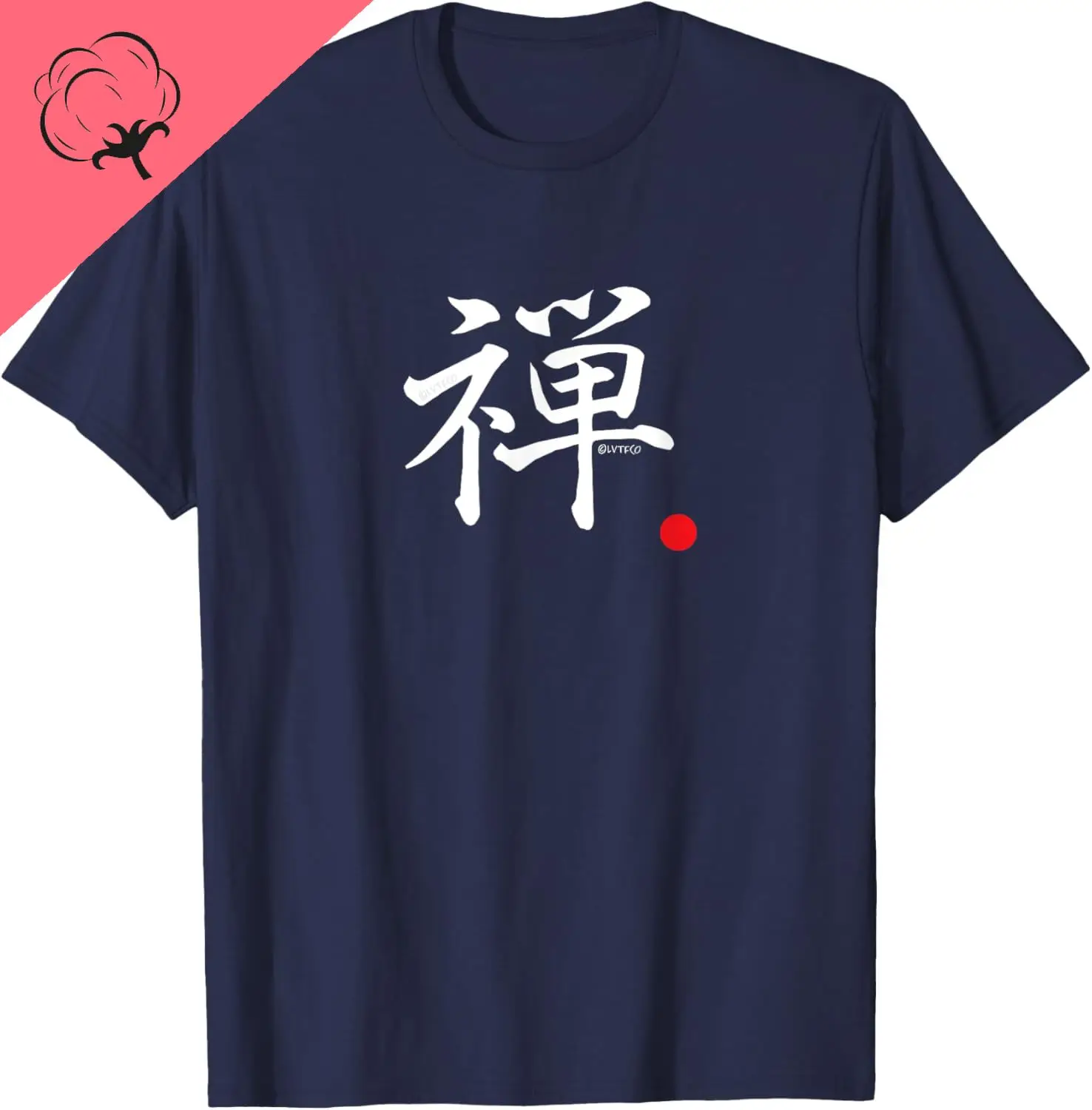 “Zen” Traditional Japanese Kanji Character Word T-Shirt Short Sleeve Custom Printed Graphic T Shirts Casual Camisas