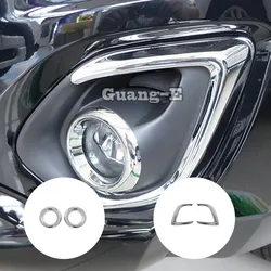 Car Head Front Fog Light Lamp Frame Stick Eyebrow ABS Chrome Cover Trim Sticker For Mitsubishi ASX 2013 2014 2015 2016 2017 2018