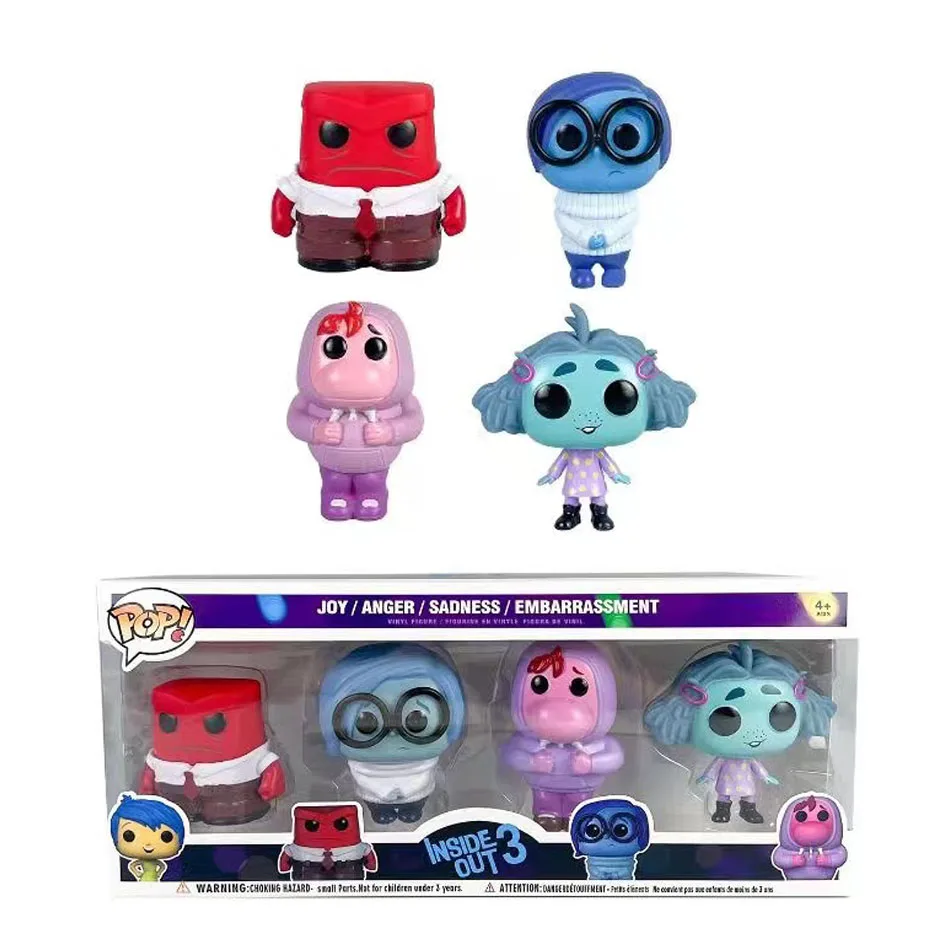 2024 Funko Pop Inside Out 2 Anime Figure Toys Ornaments Action Statue Model Doll Collection Ornament Room Decoration Toys Gifts