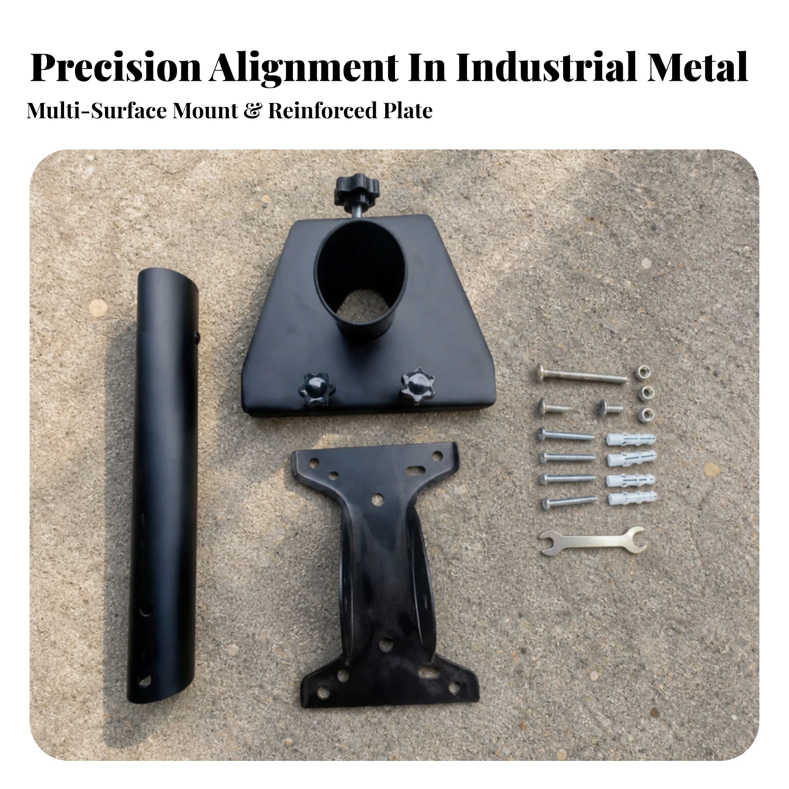 Support Bracket 360-Degree Rotating Bracket with Mounting Hardware Mount Heavy-Duty Kit Weatherproof for Installers, Outdoor