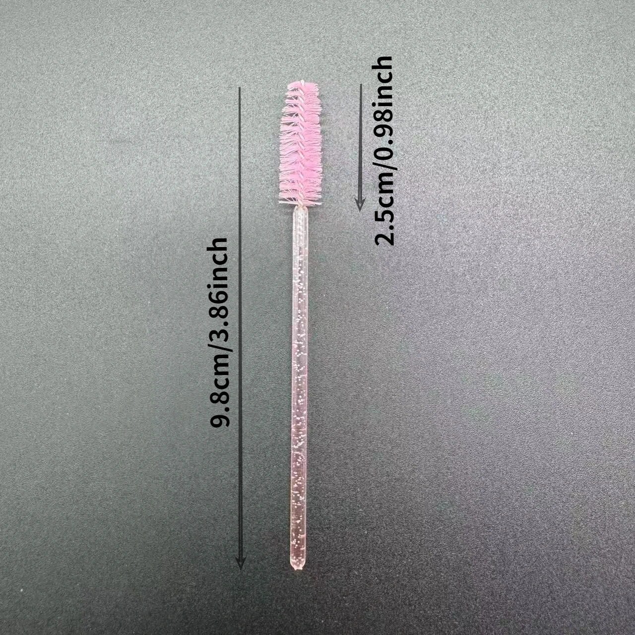 50pcs Disposable Eyelash Brushes Crystal Eye Lash Mascara Wands Glitter Lash Comb Spoolies Micro Makeup Applicators