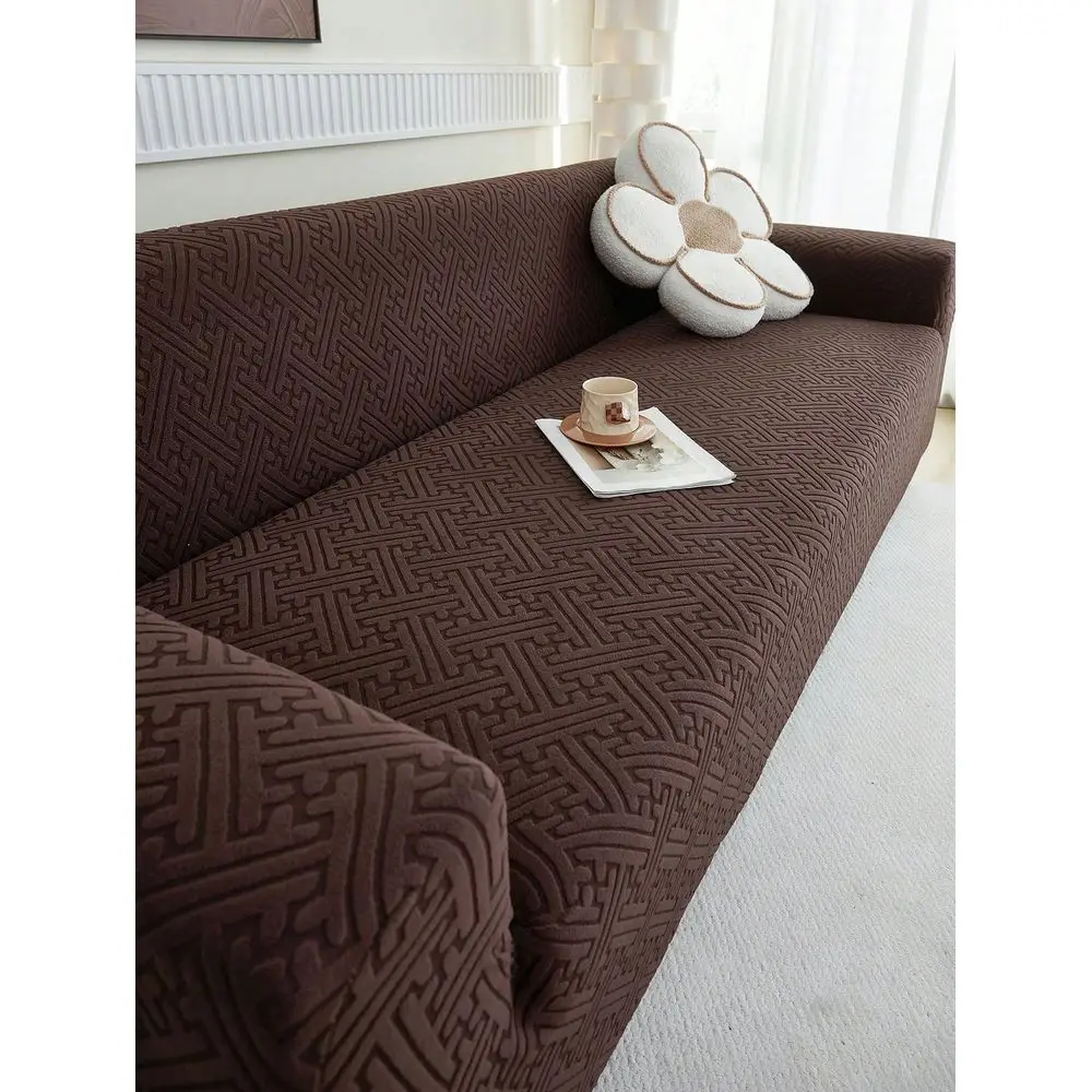 

Жаккардовый чехол для дивана, коротковорсовый плюшевый чехол для гостиной, эластичный утолщенный противоскользящий чехол для дивана, чехлы для диванов и кроватей в гостиную