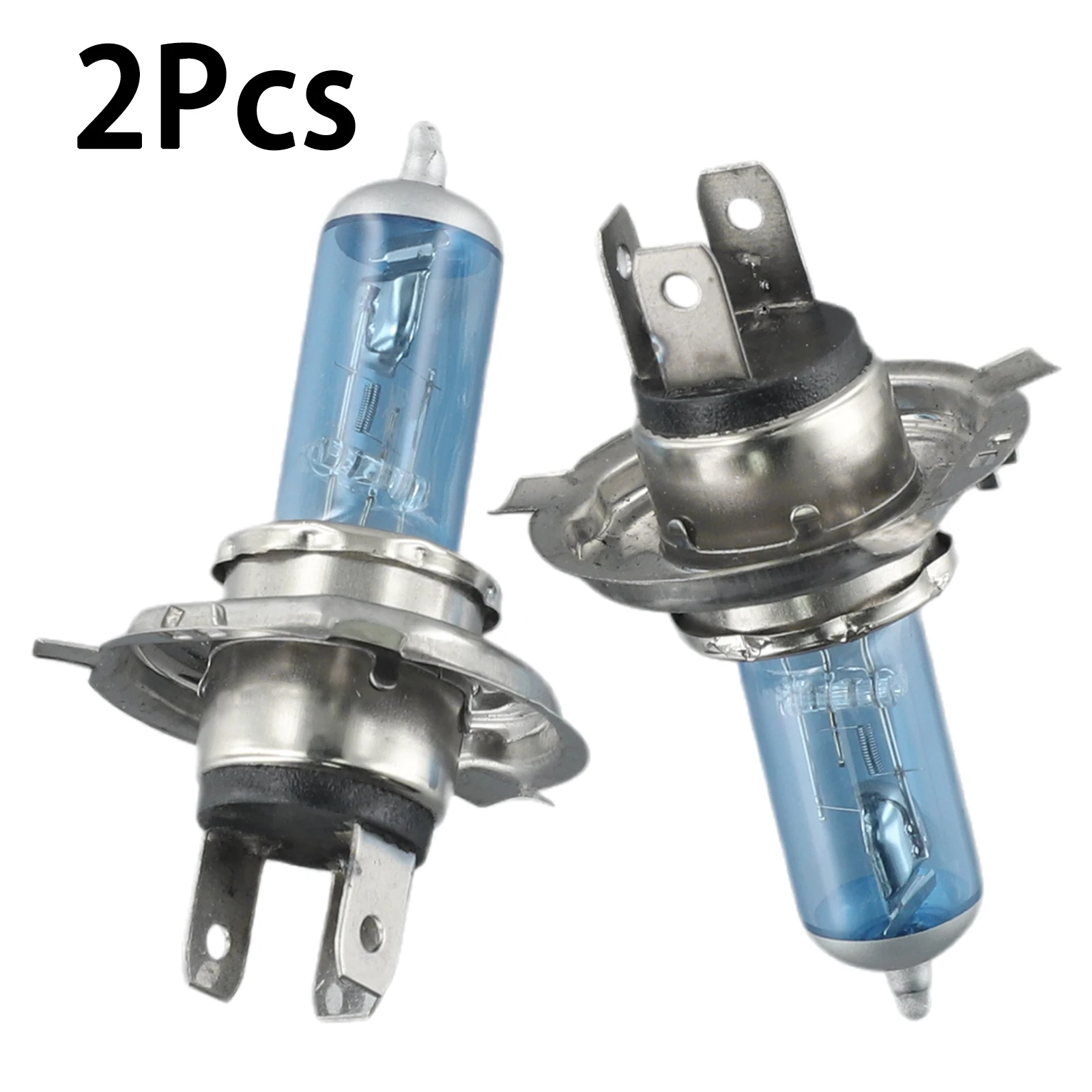 2pcs H4 DC 12V Car Headlight Bulbs Silver+Blue Shell White Lighting Brand New And High Quality Super Bright Xenon Lights