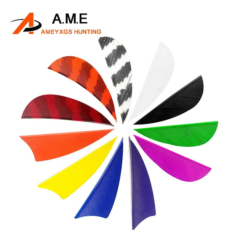 50 pcs Arrow Vanes 2 Inch Turkey Arrow Feather Right Wing Arrow DIY Archery Fletching Recurve Bow Hunting Shooting Target Acc