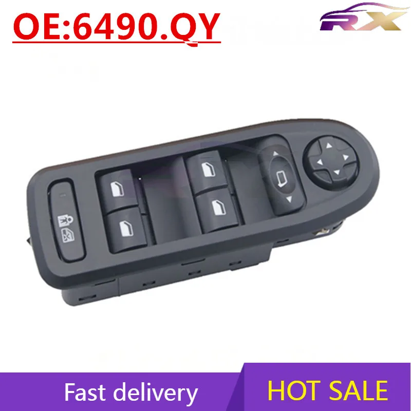 

OEM:6490.QY Suitable for Peugeot 408 508 Automobile Glass Lifter Switch Power Windows Switch