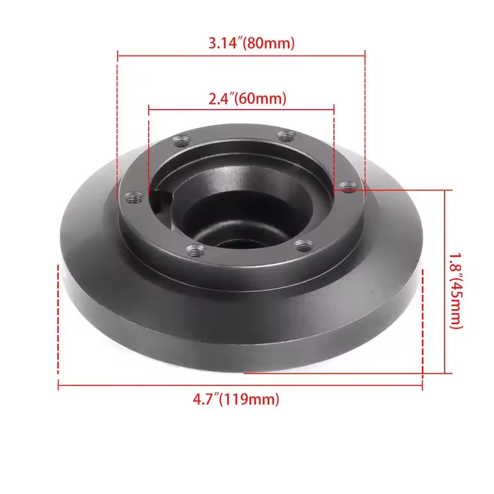 Steering Spacer E46 Hub Adapter Lightweight Construction Compact Design Wide Compatibility As Show Car Interior Upgrade