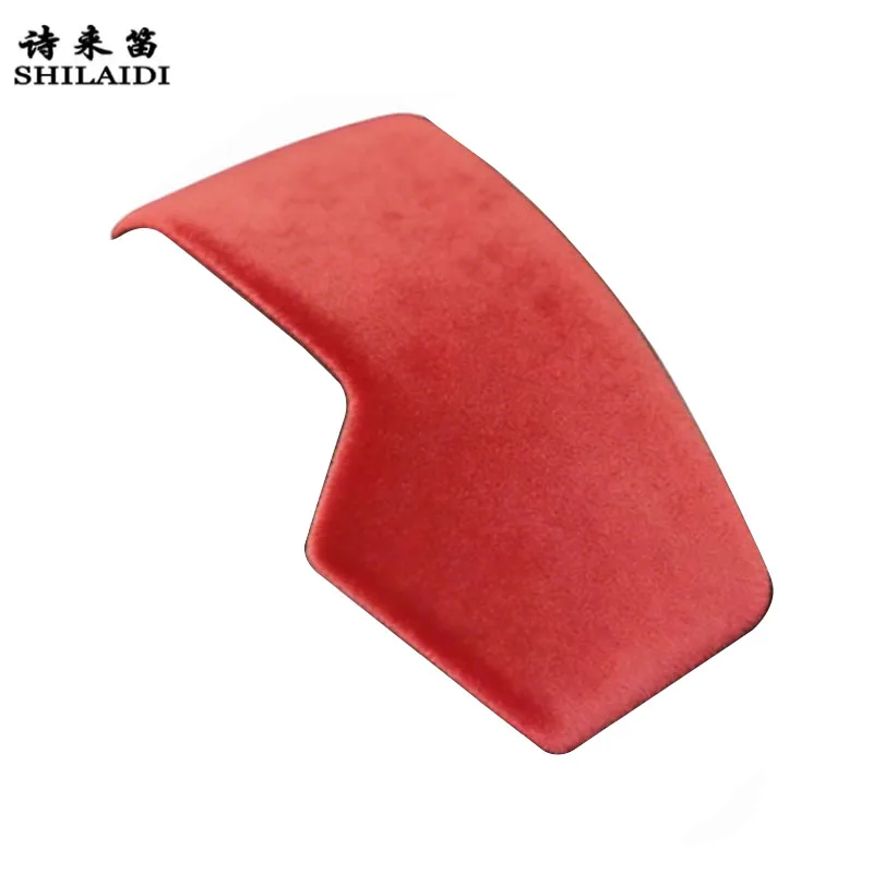 Suede leather Car Wrapping ABS For Volkswagen VW Touareg 2019-2026 Gear Shift Knob Cover handle Trim Armrest Box Sticker Styling