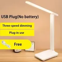Lampe de bureau pliable, veilleuse à intensité variable contrôlée par tactile USB, lampe de bureau LED à branchement USB, idéale pour lire et dormir en chambre. 5