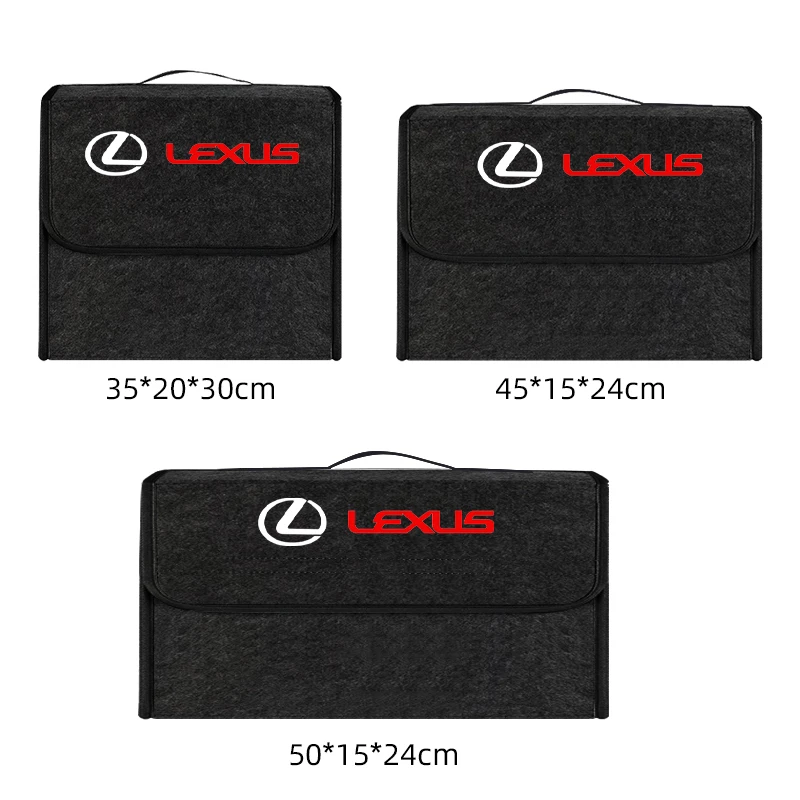 Car Soft Felt Storage Bag Organizer Cars Foldable Trunk Car Accessories For LEXUS RX300 RX330 RX350 IS250