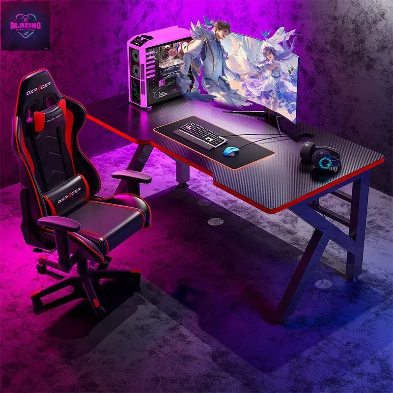 

Computer desk Home e-sports table Simple game workbench Desktop student learning writing table