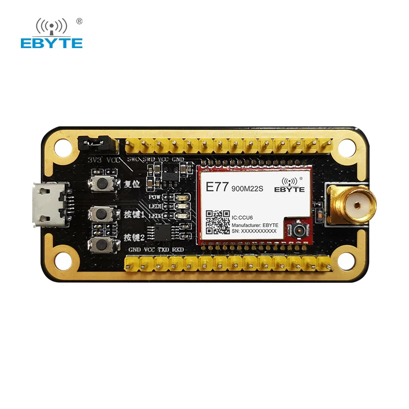 STM32 Development Testing Board CDEBYTE E77-900MBL-01 Pre-soldered E77-900M22S USB Interface LoRa Module With Antenna