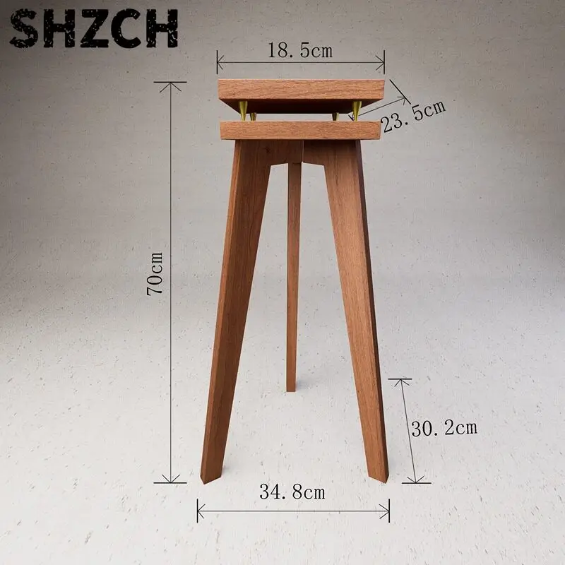 Lautsprecherständer aus Massivholz, HiFi-Regallautsprecherhalterungen, bodenstehender Ständer für Surround-Sound-Heimkino (nur einzeln)