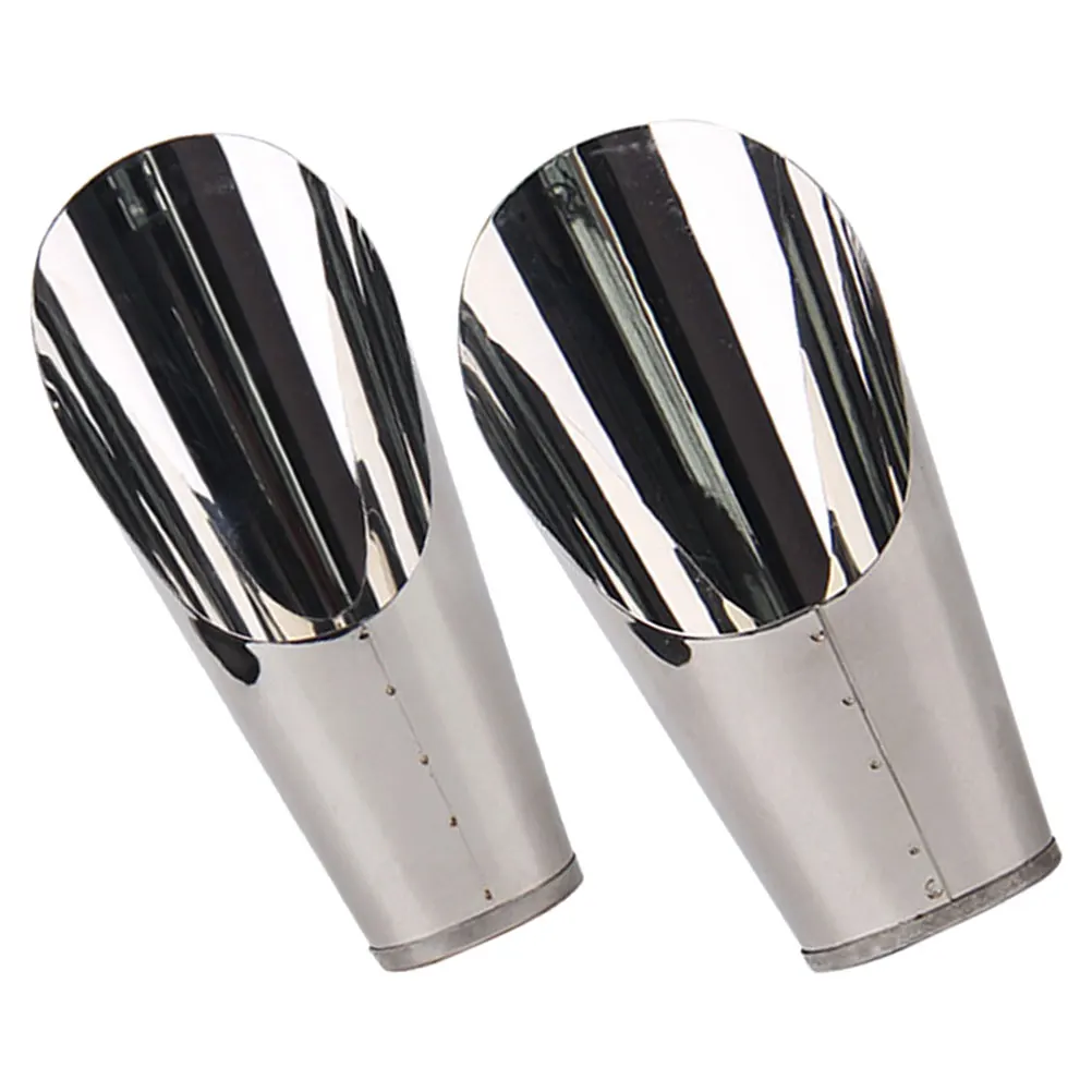 

2pcs Stainless Steel Shovel Bucket Medium Large Soil Scoop Gardening Tools Planting Spoon Succulent Bonsai Digging Cup