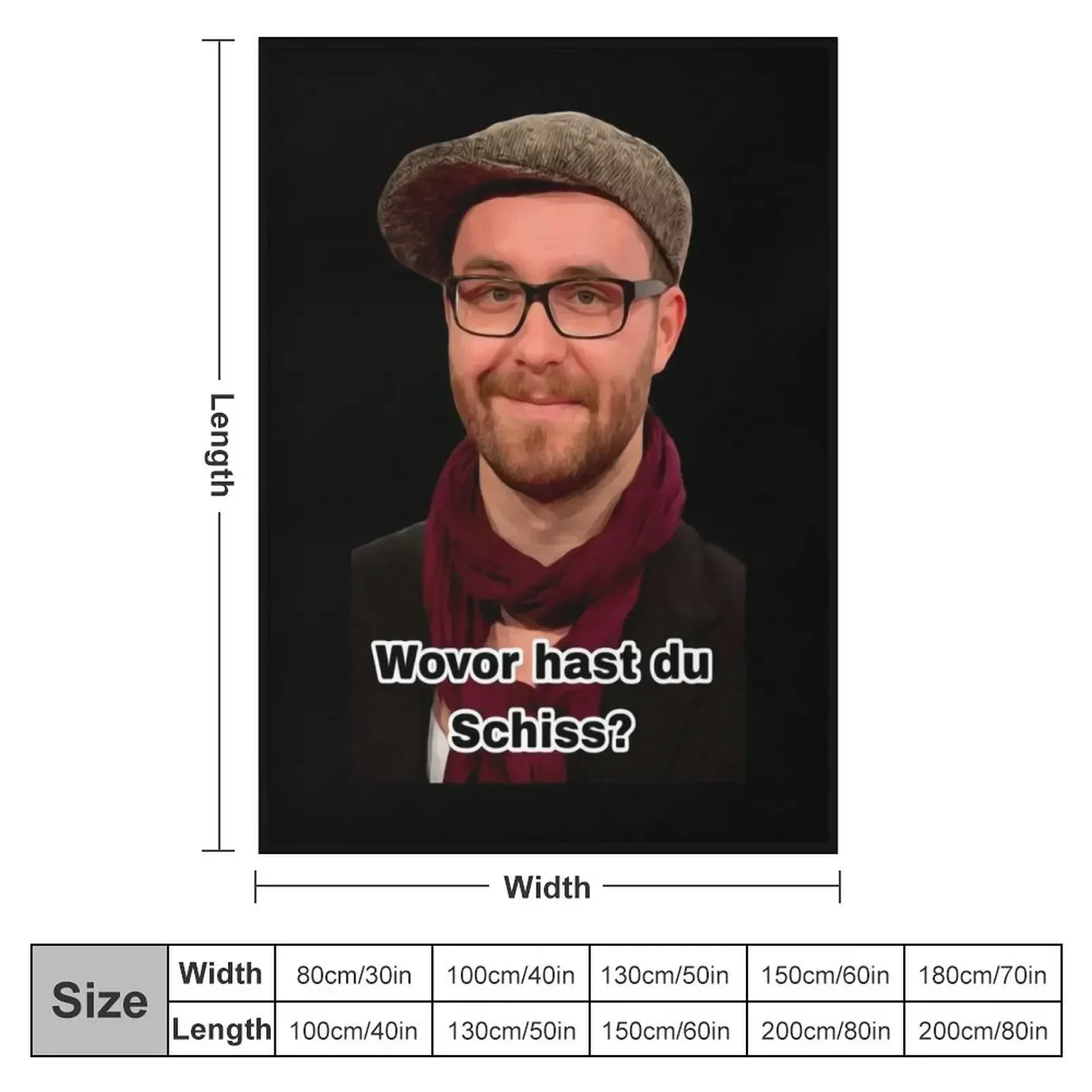 Mark Forster - What are you scared of? Meme #2 Throw Blanket couch cozy soft plush fuzzy picnic outdoor blanket