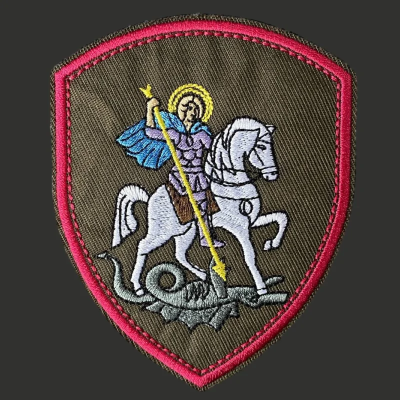 Parche táctico bordado San Jorge con velcro para mochila militar - imagen 5