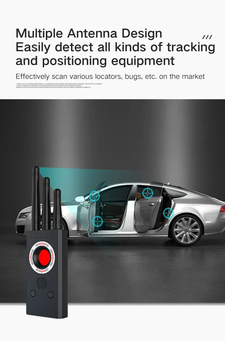 T16 Signal Detector Anti-Camera Anti-Eavesdropping GPS Scanning Detector Anti-Positioning Tracking Camera Detector