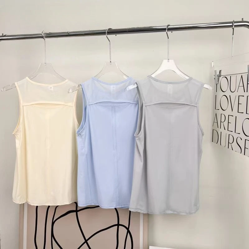 

Lemon Women Sculpt sports vest Yoga Top Loose Fit Workout Tank Gym Wear Sleeveless Back Hollow Sportswear Running Sport Shirts