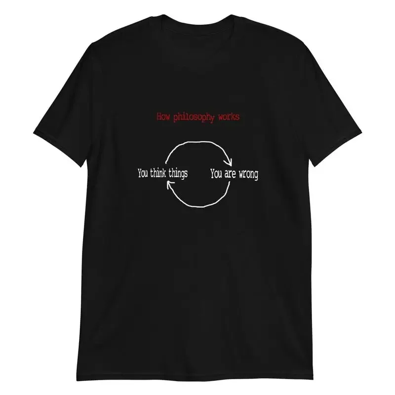 How Philosophy works  T shirt Philosophical 28