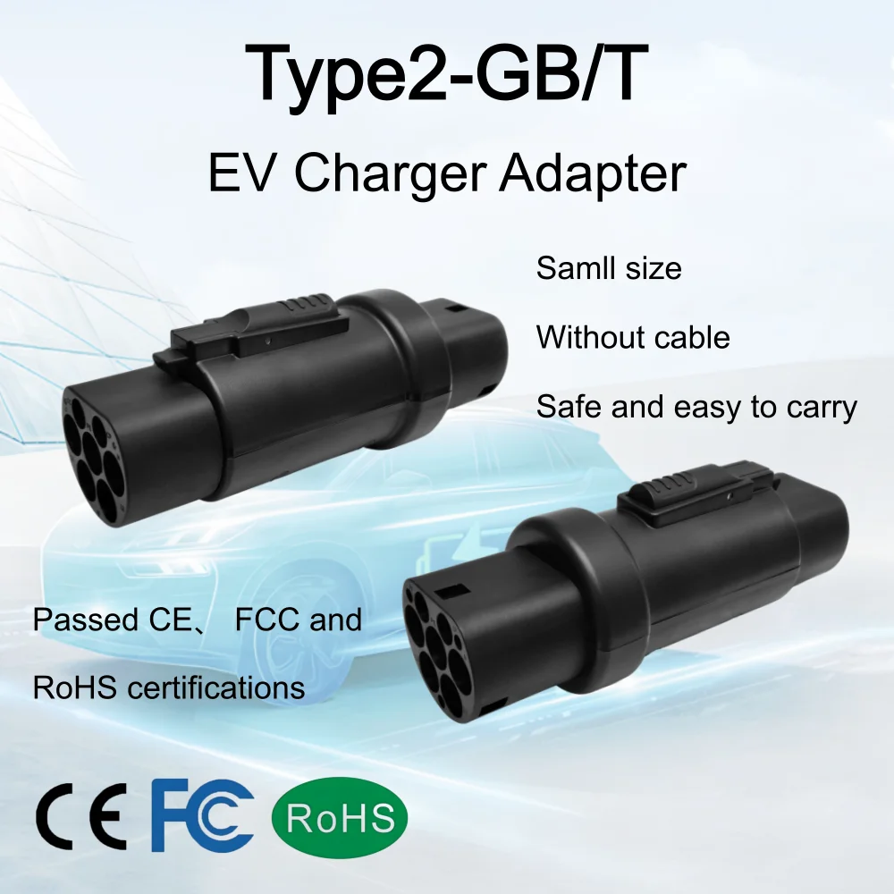 

Адаптер типа 2, к GBT, адаптер зарядного устройства для электромобилей, адаптер преобразователя зарядки электромобиля, разъем EV, адаптер 16A 32A