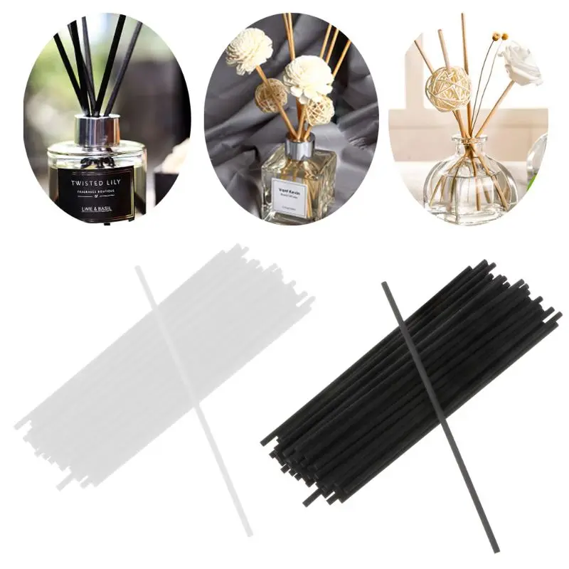 50Pcs 4mm Rattan Reed Sticks for Home Bathrooms Fragrance Diffuser