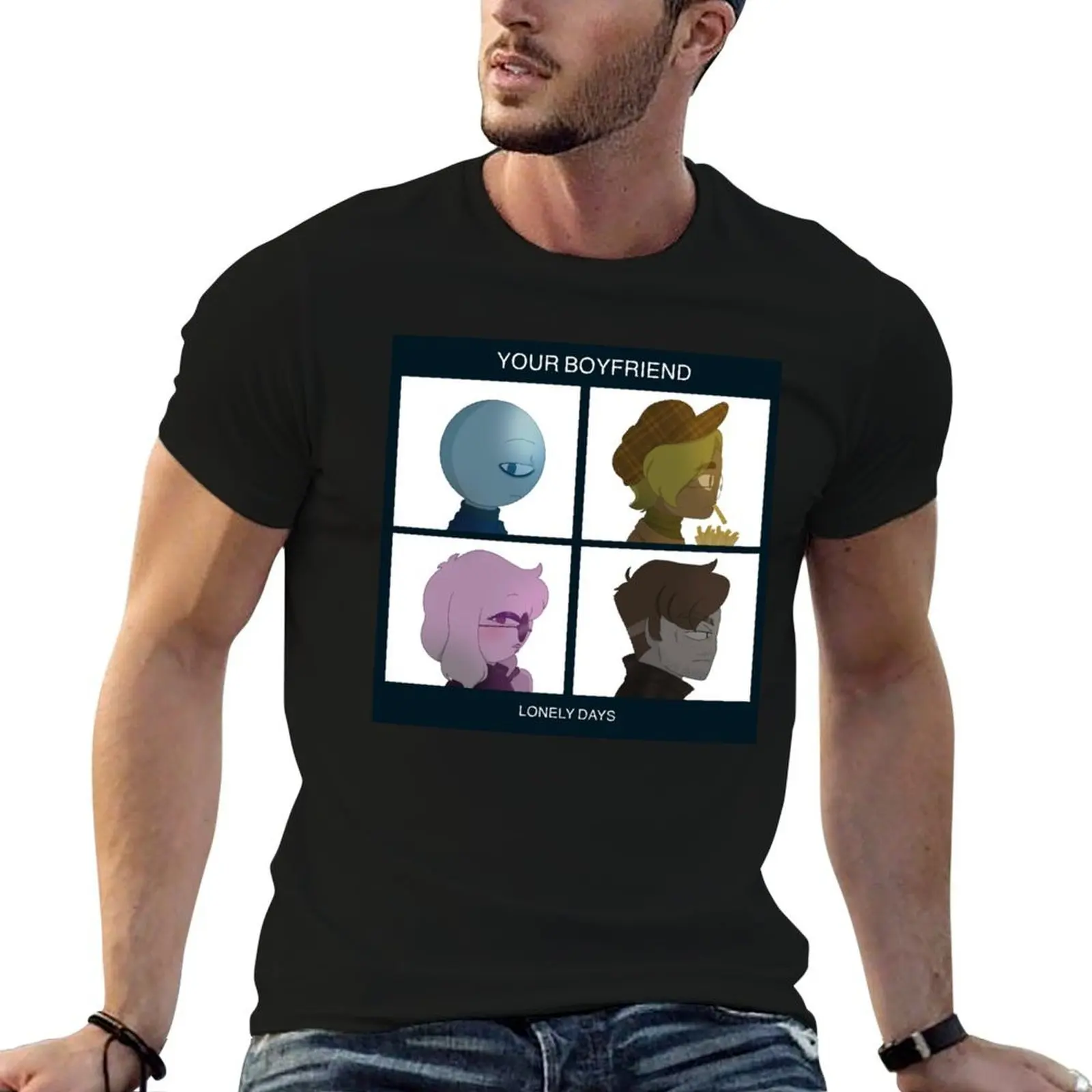 

Lonely Days T-Shirt man t shirt cotton high quality cotton t shirt pack man graphic t shirt T-shirt