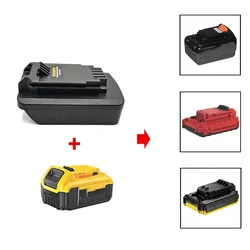 Battery Adapter for Dewalt DCB 18/20V Battery Converted To for Black&Decker PORTER CABLE Stanley 20V max Battery Tool Converter